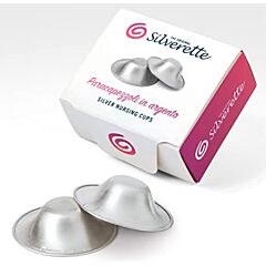 Silverette Nursing Cups - Pure 925 Silver Medium Size 