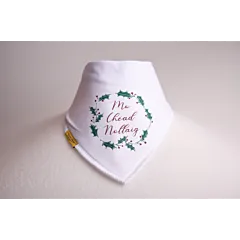 BabyBoo Bandana Bib Mo Chéad Nollaig 