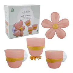 Little Dutch Bath Wall Cups - Pink Flowers
