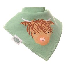 Ziggle Soft Bandana Bib - Highland Cow 