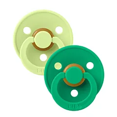BIBS Studio Colour Latex Pacifier 2pk-  Matcha / Cactus