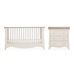Clara 2 Piece Cot Bed  Set - Cashmere