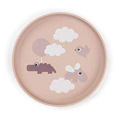 Foodie Plate Happy Clouds - Powder