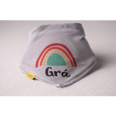 BabyBoo Bandana Bib  - Gra Rainbow