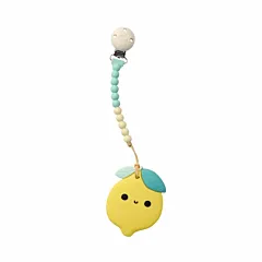 Loulou Lollipop Pacifier Clip & Teether - Lemon