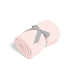 Mamas & Papas Chenille Blanket - Pink Stripe