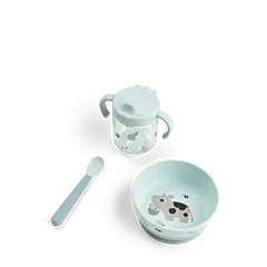 Done By Deer Foodie Weaning Set Tiny Farm Blue