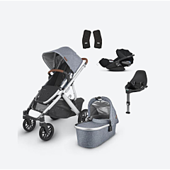 UPPAbaby Cruz V2 Travel System Cybex Cloud T Car Seat & Base