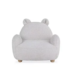 CuddleCo Etta Bear Kids Chair - Boucle Mushroom 