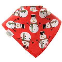 Ziggle Soft Bandana Bib - Snowman