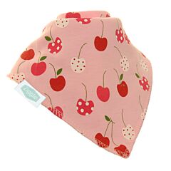 Ziggle Soft Bandana Bib - Cherries