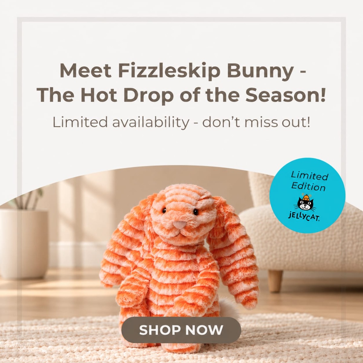 Jellycat Fizzleskip Limited Edition 